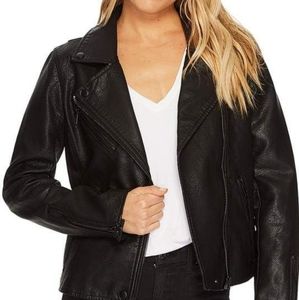 Vegan Leather Moto Jacket